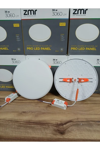 ekim aydınlatma 36 w ayarlanabilir yuvarlak yanaksız pro led panel spot BEYAZ 6500K - 4