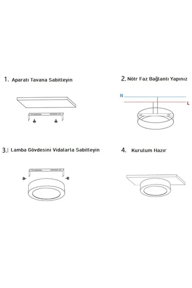Sıva Üstü Kare Led Armatür 30W 6400K Beyaz CT-5274-B - 5