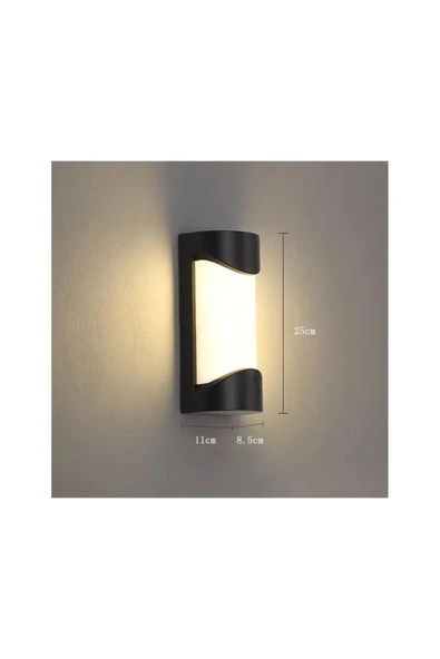 ekim aydınlatma 24 Watt Ledli Oval boş Aplik, Banyo, Teras, Veranda, Balkon, - Resim 4