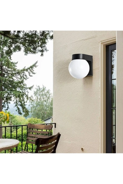 ekim aydınlatma 12 Watt Modern Tasarım Bahçe, Balkon, Banyo Apliği Günışığı Led Armatür Duvar Aplik - 3
