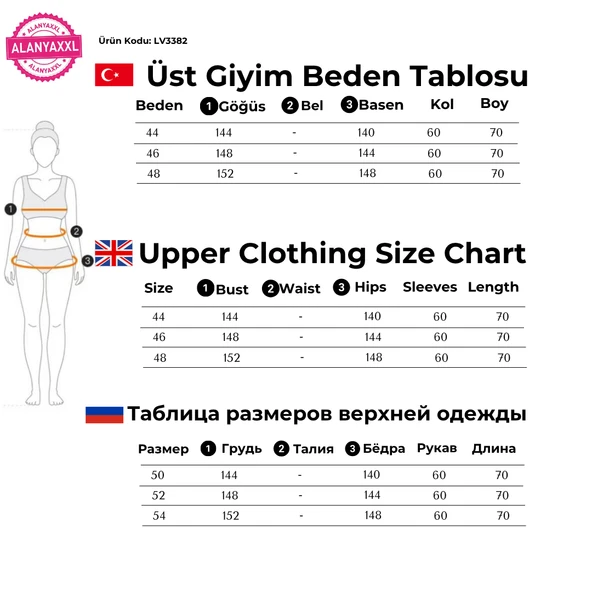 Büyük Beden Leopar Kalp Baskılı Tüğ Detay İnci İşleme Kışlık Bluz - 3