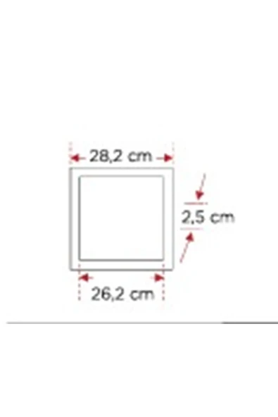 ekim aydınlatma 24 Watt Beyaz Işık, Sıva Üstü Metal Kasa Tavan Armatürü, - 5