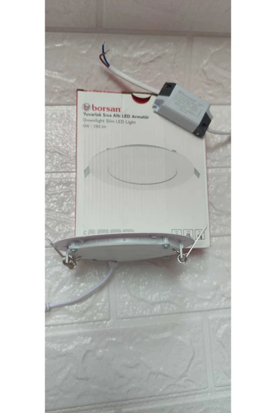 ekim aydınlatma 6W yuvarlak sıva altı slim led armatür BEYAZ - Resim 3