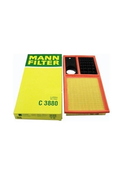 MANN C3880 HAVA FİLTRESİ GOLF V VI POLO HB 01- POLO V 07- CADDY I ürün görseli