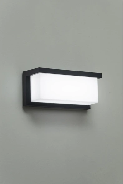 ekim aydınlatma 18w Led Dış mekan duvar aplik siyah kasa G.ışığı-beyaz renk seçenekleriyle - 2