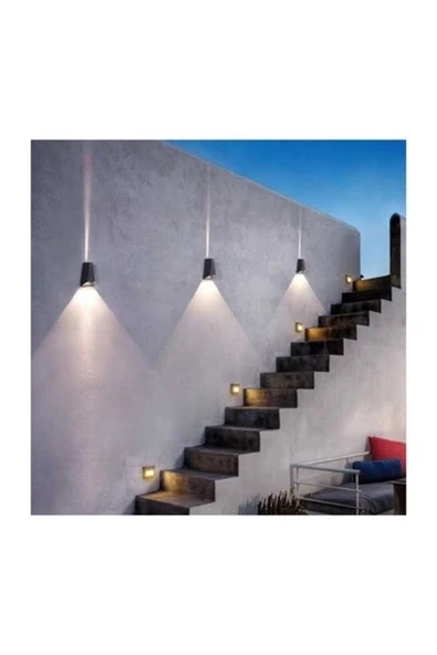 Ekim Aydınlatma Ct-7063 3200k Günışığı 2x3w Antrasit Malta Dış Mekan Led Aplik - 4