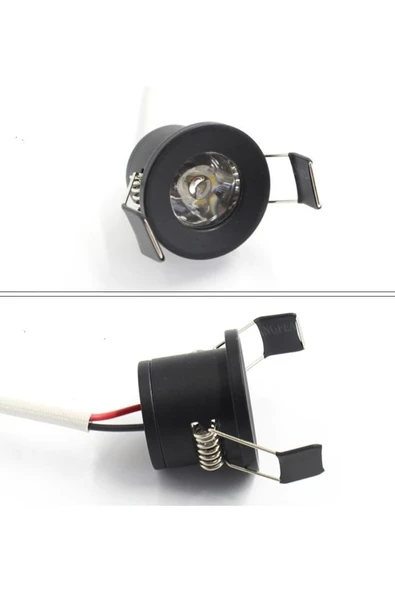 1,5 W Ledli Yıldız Spot Ct-5270 Siyah Kasa Günışığı - Resim 2