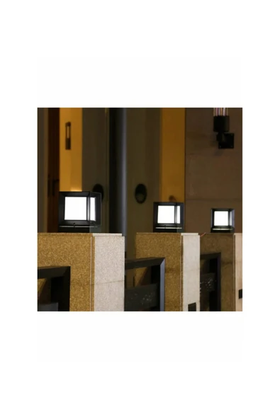 ekim aydınlatma 10 ADET Beyaz Işık Set Üstü Kare Küp Bahçe Aydınlatma Armatürü AMPÜL DAHİL - 3