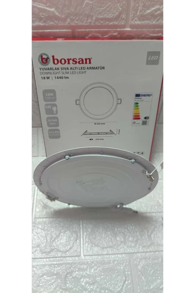 ekim aydınlatma 18 W yuvarlak sıva altı slim led armatür GÜNIŞIĞI - 1