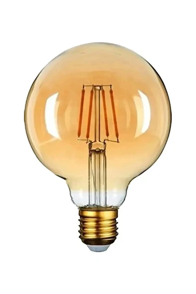 6w E27 Duylu 2700k G95 Led Rustik Ampul - 1