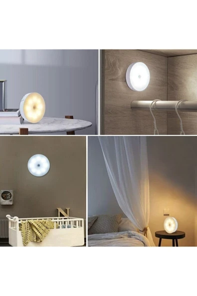 ekim aydınlatma şarjlı dolap içi Sensörlü Kabin Led Aydınlatma 4000k CT-5180 - 5