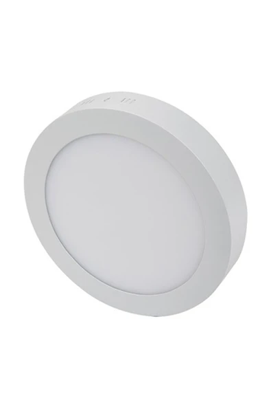 25 Watt Panel Led Armatür Sıva Üstü Yuvarlak Ct 5271 Günışığı Sarı Işık 3200k Alüminyum Kasa - 1