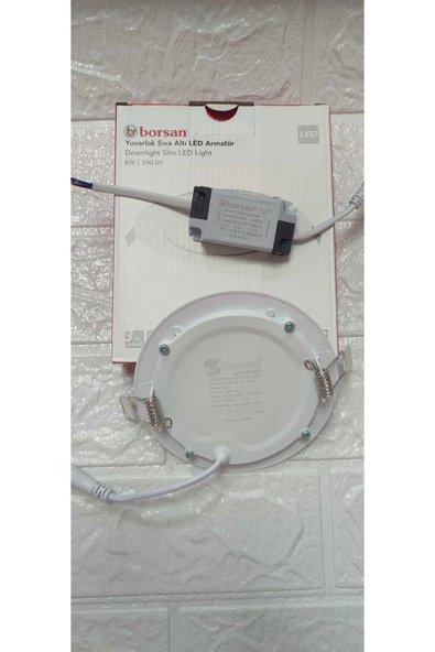 ekim aydınlatma 6W yuvarlak sıva altı slim led armatür BEYAZ ürün görseli