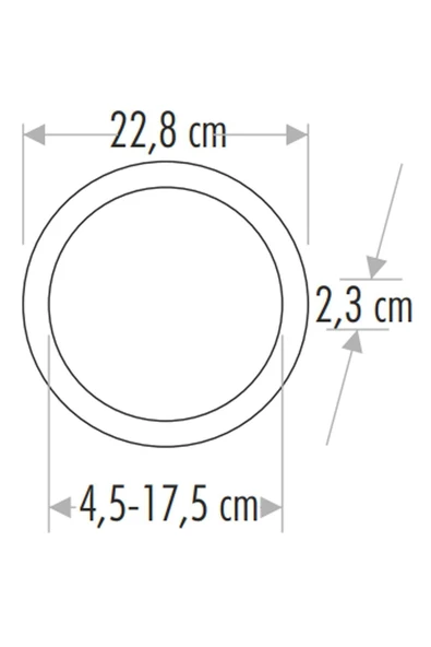 Ct-5648 20w 6400k Beyaz Plus Yuvarlak Led Panel - 2