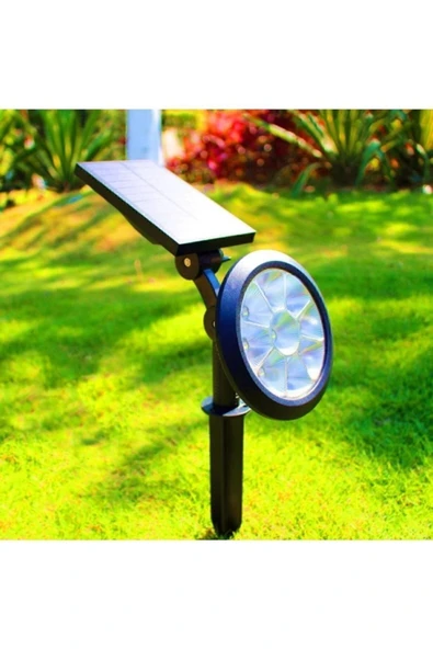 Ct-7320 18w Ledli Solar Kazıklı Bahçe/çim Armatürü - Yeşil Işık - 3
