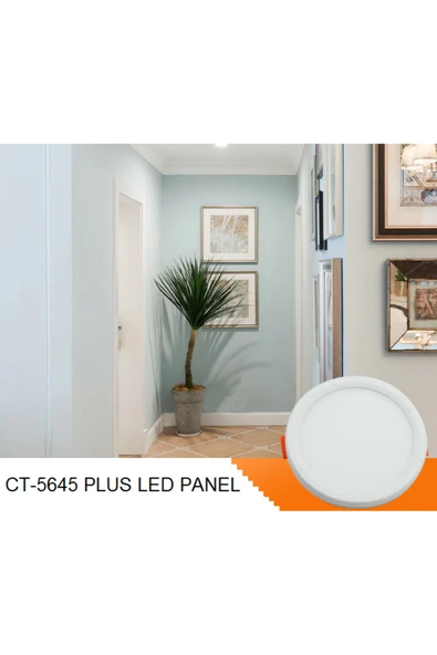 6w Led Panel Ayarlı Yuvarlak Ct-5645b - Beyaz Işık - Resim 3