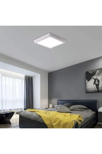 ekim aydınlatma 24 Watt Beyaz Işık, Sıva Üstü Metal Kasa Tavan Armatürü, - 1