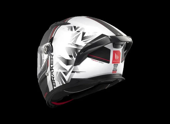 KASK MT BRAKER SV CHARM A1 MAT SİYAH/BEYAZ - 2