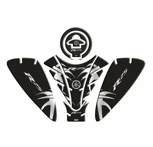 Yamaha R25 2019-2024 Siyah-Gri Tank Pad Set ürün görseli