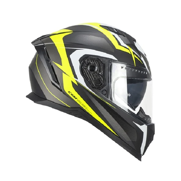 CGM 311G Blast Sport Large Beden Mat Siyah-Sarı Kapalı Kask ürün görseli