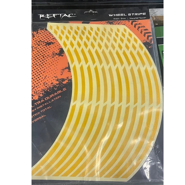 Reftac Parçalı Reflektif Sarı Jant Şeridi ürün görseli