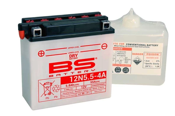 BS Battery 12N5.5-4A DRY Akü ürün görseli