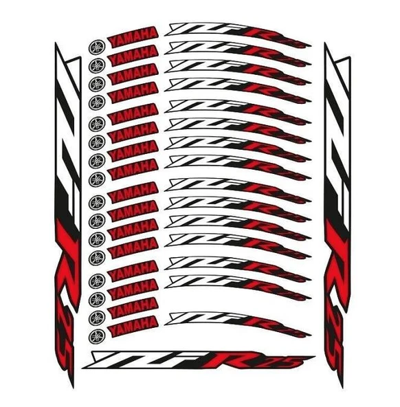 Yamaha R25 Kırmızı Baskı 1 Set Jant Şeridi ürün görseli