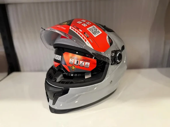 KASK MT BRAKER SV SOLİD A12 PARLAK NARDO GRİ - Resim 4