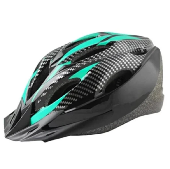 Yetişkin Bisiklet Kaskı Yeşil-Siyah ürün görseli