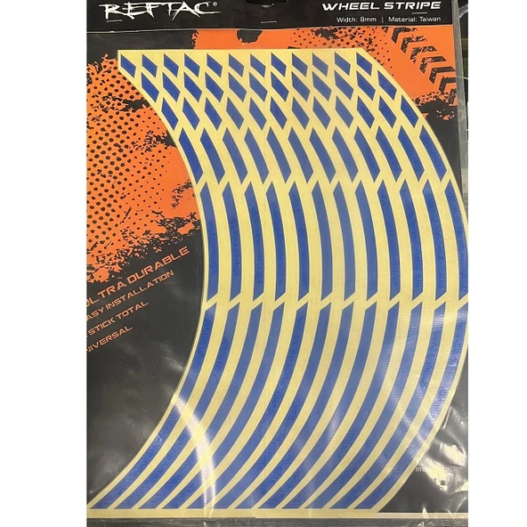 Reftac Parçalı Reflektif Mavi Jant Şeridi ürün görseli