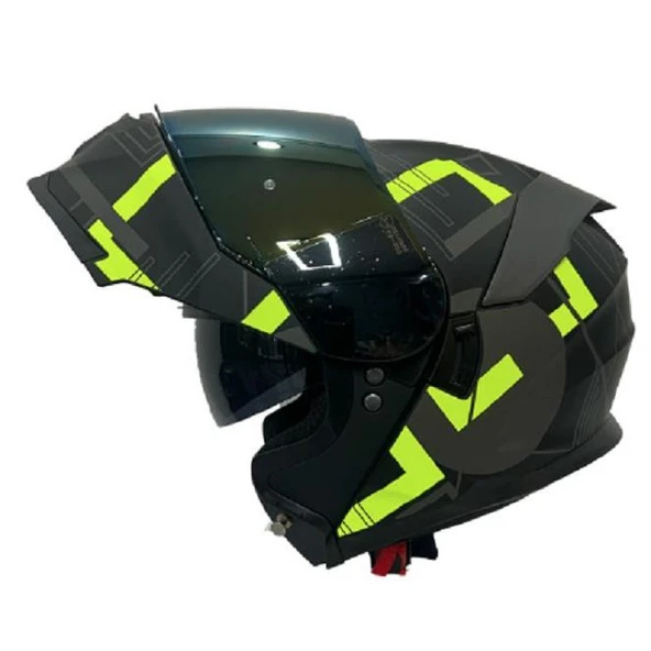 SWAY A1 Yellow Çene Açılır 2XLarge Beden Kask ürün görseli