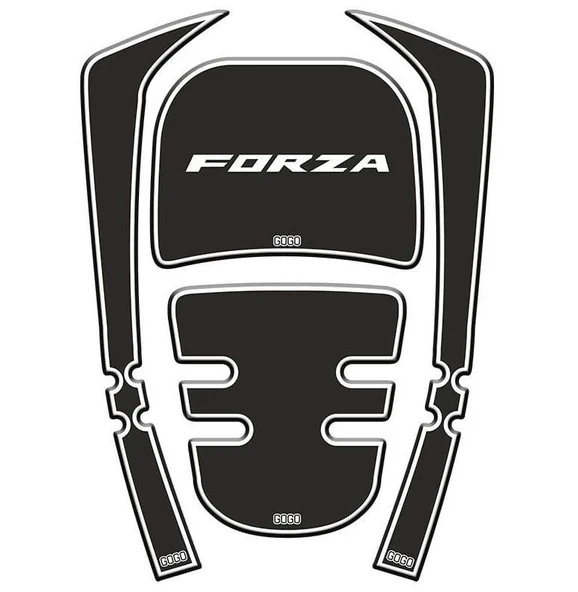 Honda Forza 2018-2020 Beyaz-Siyah Tank Pad ürün görseli