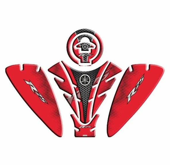 Yamaha R25 2019-2024 Kırmızı-Siyah Tank Pad Set ürün görseli