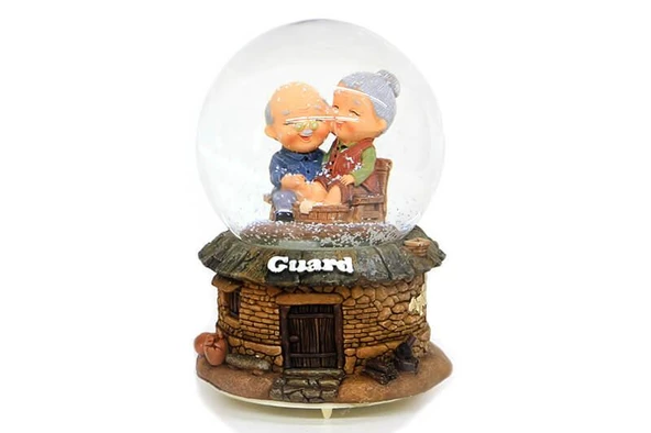 Karküresi Dede Nine Temalı Müzikli Işıklı Dekoratif Hediyelik - Resim 3