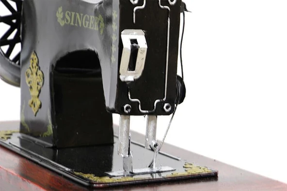 Dekoratif Metal Dikiş Makinesi Vintage Ev Ofis Hediyelik - Resim 5