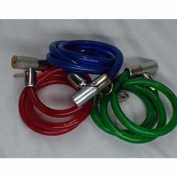 Halat Kilit 100cm Kıvrık Yeşil ürün görseli