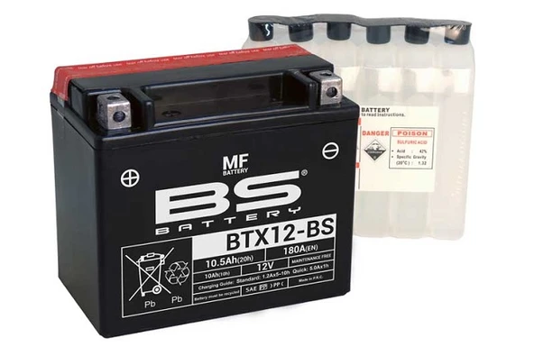 BS Battery BTX12-BS Motosiklet Akü ürün görseli