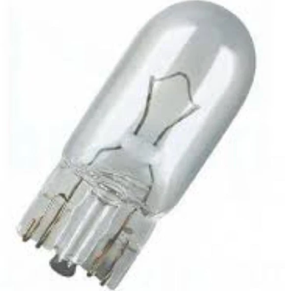 12V/5W Dipsiz Park/Gösterge Ampulu Beyaz Cam ürün görseli