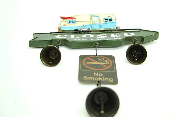 Dekoratif Metal Karavan Kapı Rüzgar Çanı Vintage Hediyelik - 4