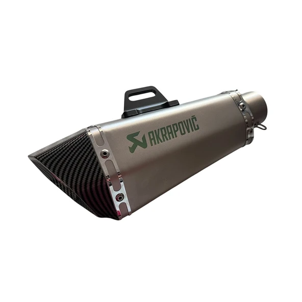 Akrapovic Tri Oval Egzoz Gümüş