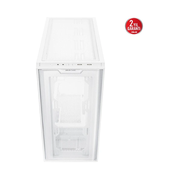 A21 360 MM SOĞUTUCU, 380 MM UZUNLUĞA KADAR EKRAN KARTI VE STANDART ATX PSU DESTEKLİ GİZLİ KABLO BÖLMELİ MICRO-ATX - A21 Asus CASE - BEYAZ - 2