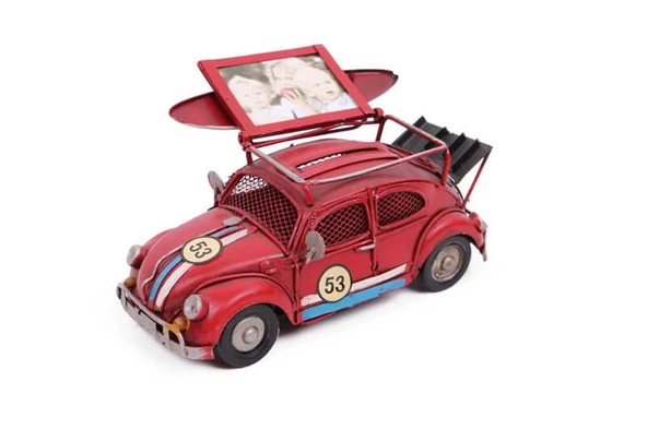 Dekoratif Metal Araba Çerçeveli ve Kumbaralı Hediyelik - Resim 2