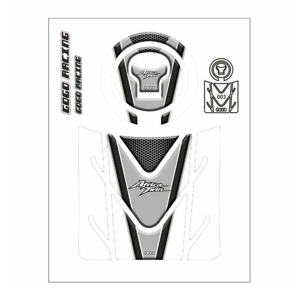 Honda Africa Twin 2016-2024 Beyaz Tank Pad ürün görseli
