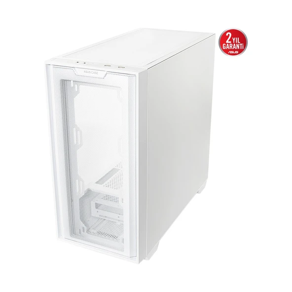 A21 360 MM SOĞUTUCU, 380 MM UZUNLUĞA KADAR EKRAN KARTI VE STANDART ATX PSU DESTEKLİ GİZLİ KABLO BÖLMELİ MICRO-ATX - A21 Asus CASE - BEYAZ - 7
