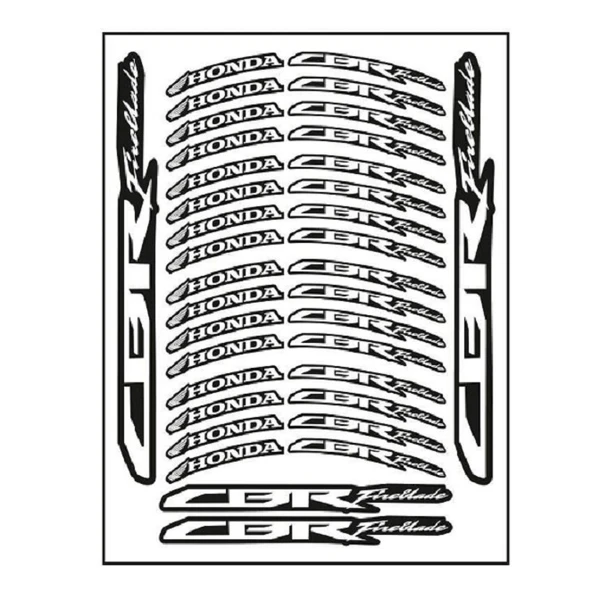 Honda CBR Beyaz Baskı 1 Set Jant Şeridi ürün görseli