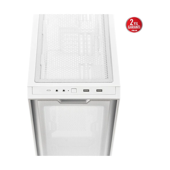 A21 360 MM SOĞUTUCU, 380 MM UZUNLUĞA KADAR EKRAN KARTI VE STANDART ATX PSU DESTEKLİ GİZLİ KABLO BÖLMELİ MICRO-ATX - A21 Asus CASE - BEYAZ - 4