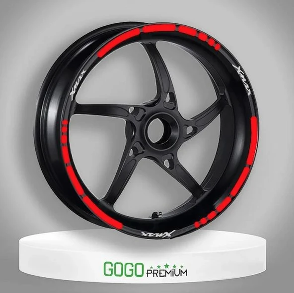 Yamaha XMax Kırmızı Reflektör II Jant Şeridi ürün görseli