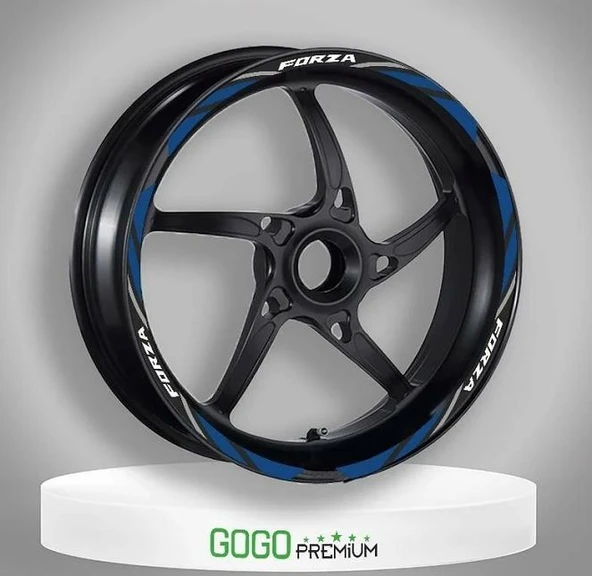 Honda Forza Mavi Reflektör Baskı 1 Set Jant Şeridi ürün görseli