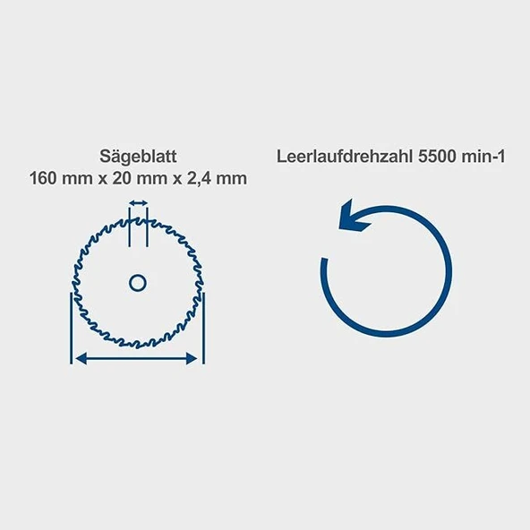 DALDIRMALI DAİRE TESTERE PL55 160MM SCHEPPACH - 7
