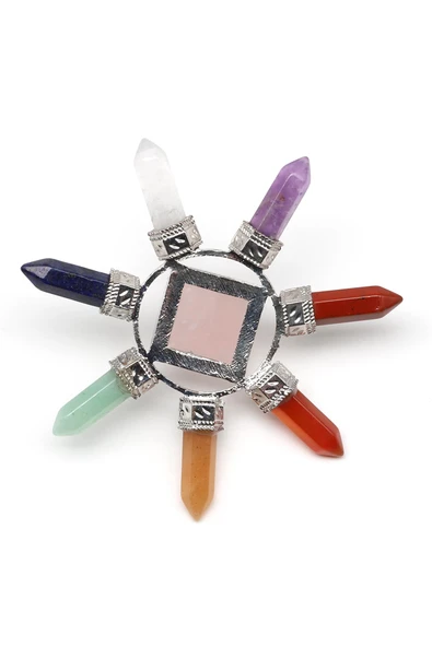 Çakra-Pembe Kuvars Doğaltaş Enerji Jeneratörü - Resim 2